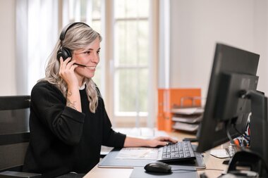 Salzwelten Salzburg Kundenservice telefonieren Headset  | © Thomas Sattler