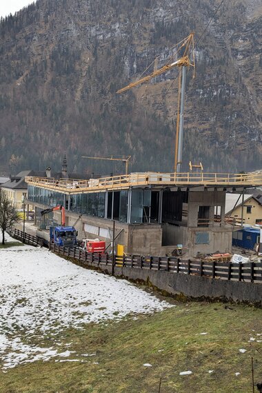 Salzwelten Hallstatt Neue Standseilbahn Talstation Gebäude Fensterfronten | © Salzwelten Pernkopf